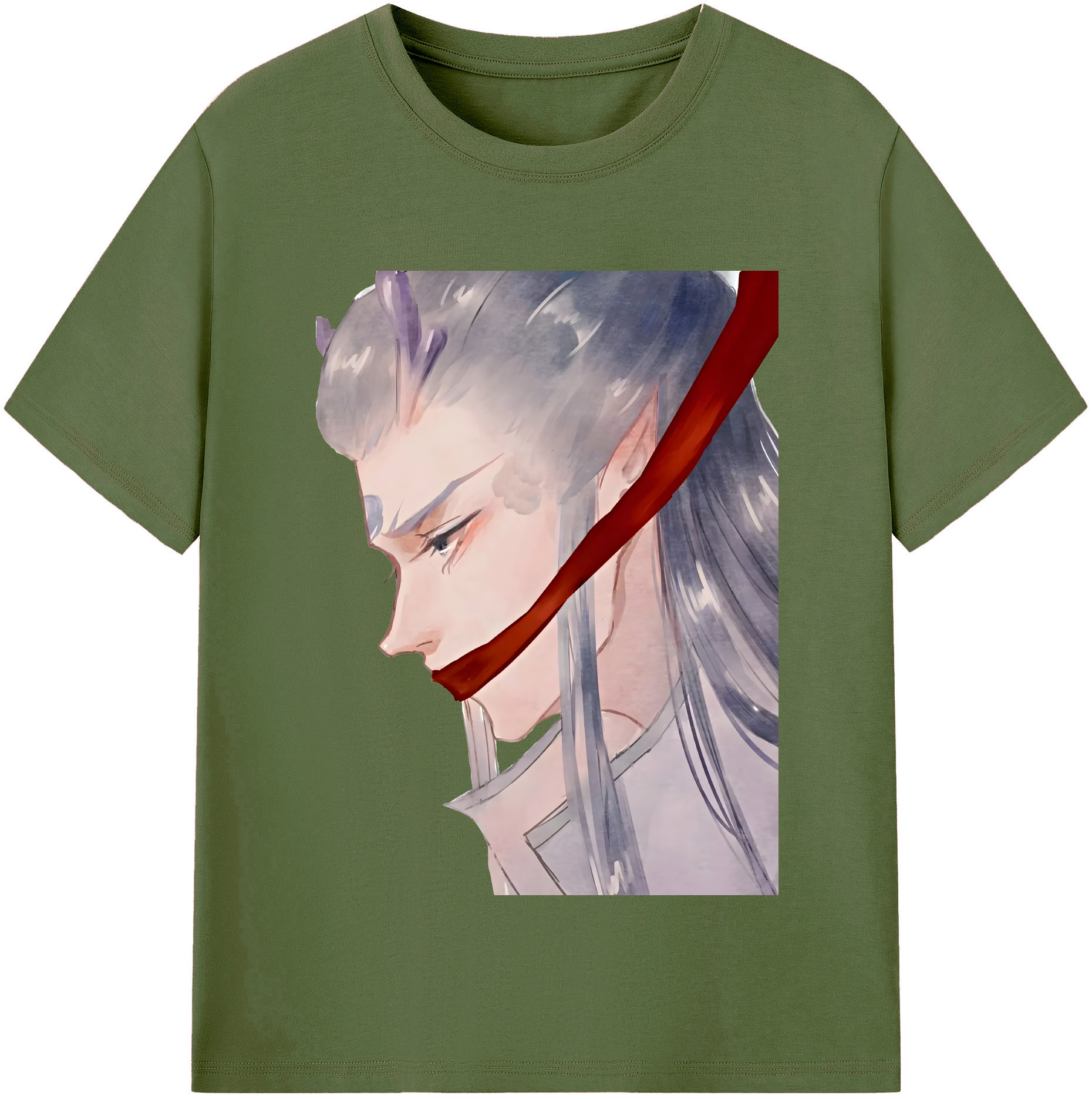 （画像用） Ne Zha 2 ナタ 魔童の大暴れ 綿100％半袖Tシャツ（フロントプリント）